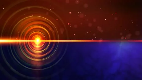 Orange Blue Screen Split Up Spiral Bubbles Moving Stock Footage 275435337