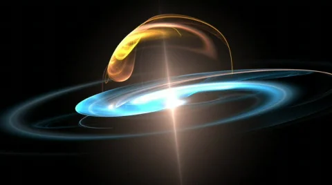 Orange blue spirals Stock Footage 360296