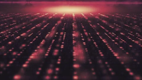 Orange Blurry Particles Moving Slowly Animation  Stock-Footage 237793914