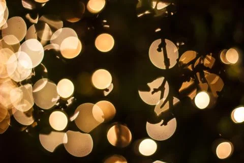 Orange  bokeh 3 Stock Photos