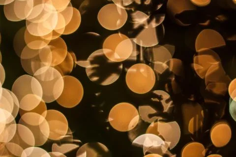 Orange  bokeh 5 Stock Photos