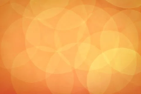 Orange bokeh background, light creating floral pattern Stockillustratie