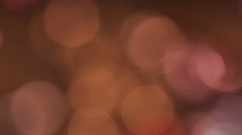 Orange Bokeh Video stock 42261769