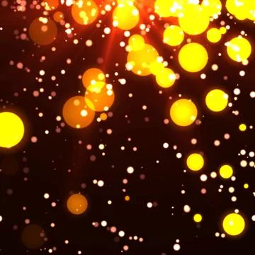 Orange bokeh Stock Illustration