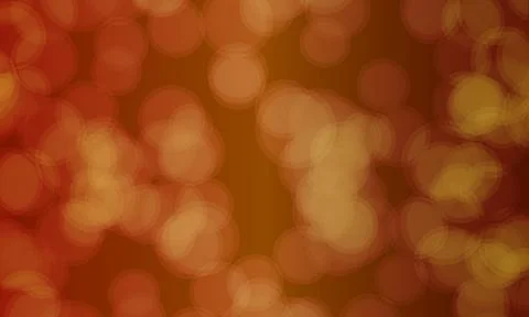 Orange bokeh lights background with blurred glowing circles. soft light. Иллюстрация