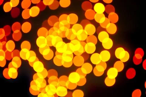 Orange bokeh Stock Photos