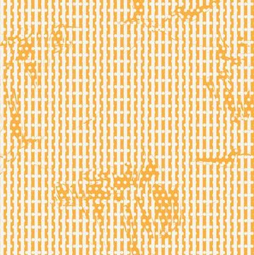 Orange Botanical Floral Seamless Pattern with striped Background Stock Illustration