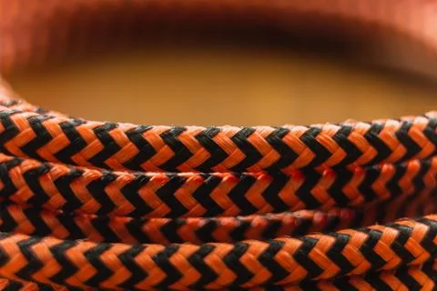 Orange Braided Cable Stock Photos