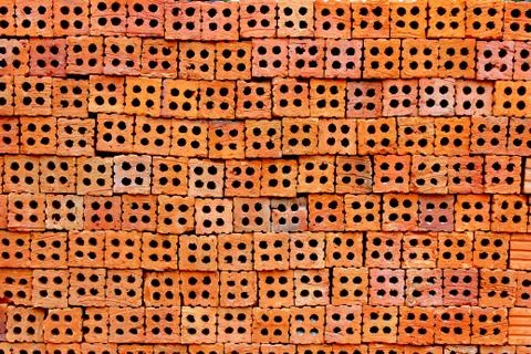 Orange brick Stock Photos