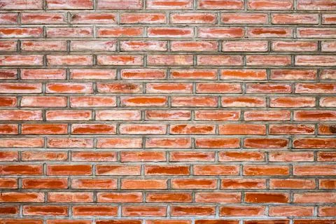 Orange brick rough wall texture 스톡 사진