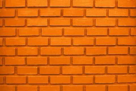 Orange Brick Wall Background Stock Photos