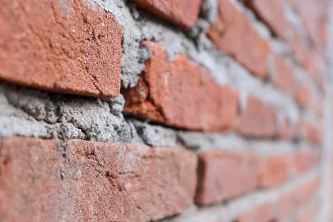 Orange brick wall background Foto stock