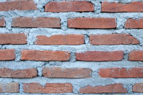 Orange brick wall background Stock Photos