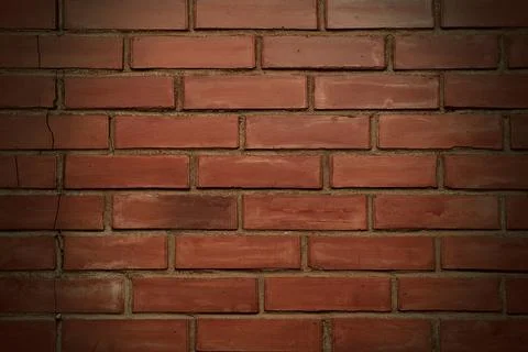 Orange Brick wall background texture Stock Photos