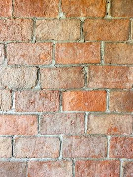 Orange brick wall background texture surface pattern Stock Photos