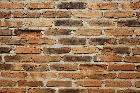 Orange brick wall pattern texture background 스톡 사진
