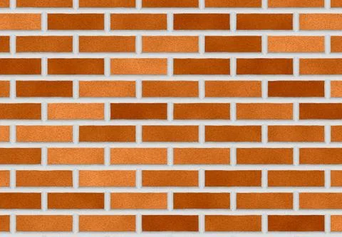 Orange brick wall Stock Photos