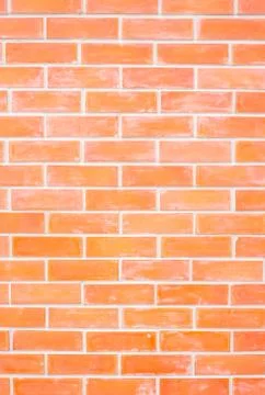 Orange brick wall texture background Stock Photos
