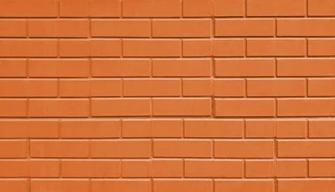 Orange brick wall texture background Stock Photos