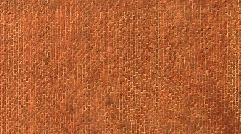 Orange brick wall, texture background Stock Photos