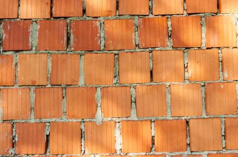 Orange Brick wall texture, loft style backdrop. Foto stock