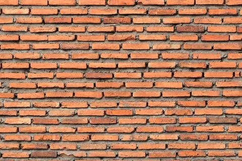 Orange brick wall texture for pattern Stock Photos