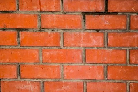 Orange brick wall texture Stock Photos