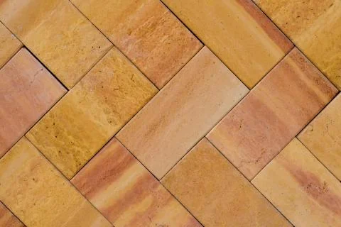 Orange brick work Stock Photos