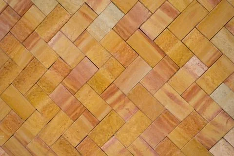 Orange brick work Stock Photos