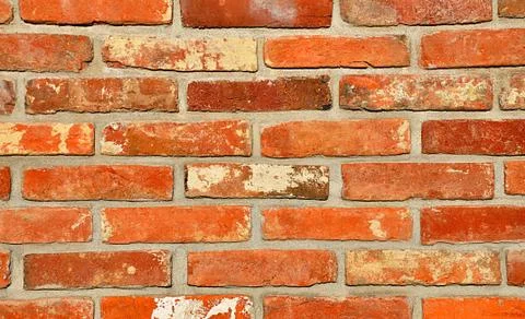 Orange bricks and background Stock Photos