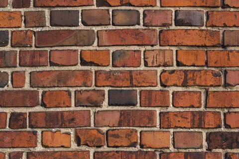 Orange brickwork background. Stock Photos