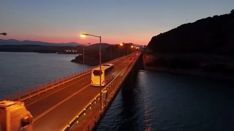 Orange Bridge Stock Footage 316886077