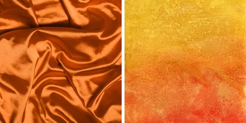 Orange bright background with reflection Stock Illustration