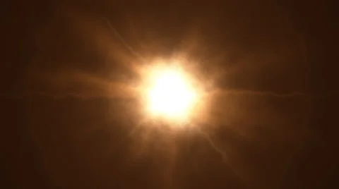 Orange bright sun Stock Footage 52327296