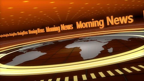 Orange Broadcast Background in 4K Stock Footage 125712233