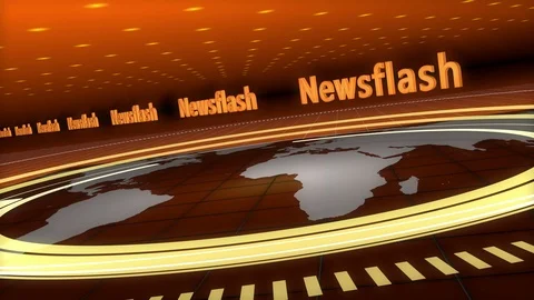 Orange Broadcast Background in 4K Stock Footage 125712312