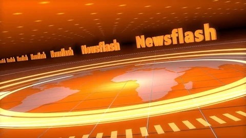 Orange Broadcast Background Stock Footage 73849656