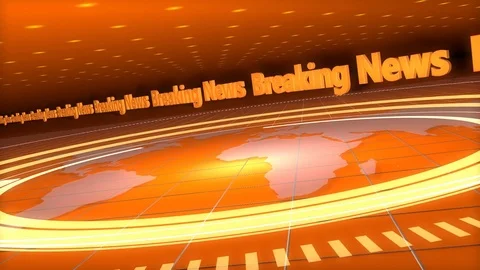 Orange Broadcast Background Stock Footage 73849688