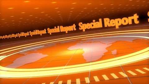 Orange Broadcast Background Stock Footage 73849697