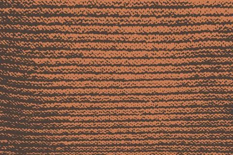 Orange-brown knitted texture. Rough grunge vector pattern Stock Illustration