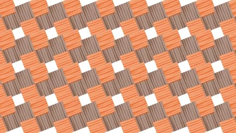 Orange brown line art square pattern, motion Stock Footage 274539192