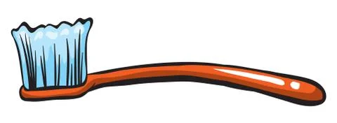 An orange brush Stock Illustration