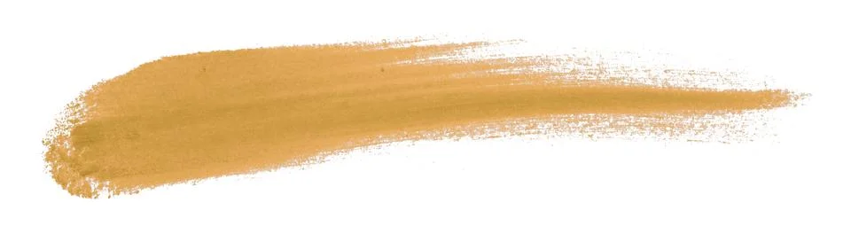 Orange brush isolated on white background Stock Illustration