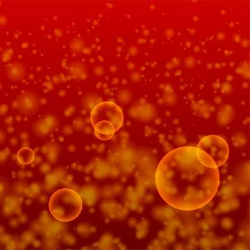 Orange bubble abstract background Stock Illustration