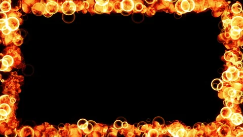 Orange bubble sphere frame loop animation Video stock 240789965