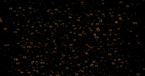 Orange Bubbles Stock Footage 113080192
