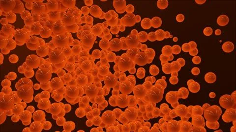 Orange bubbles Stock Illustration