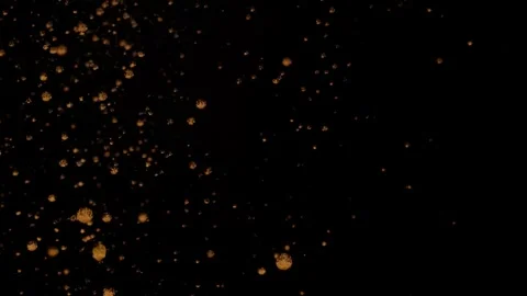 Orange Bubbles reversing 스톡 동영상 331097797