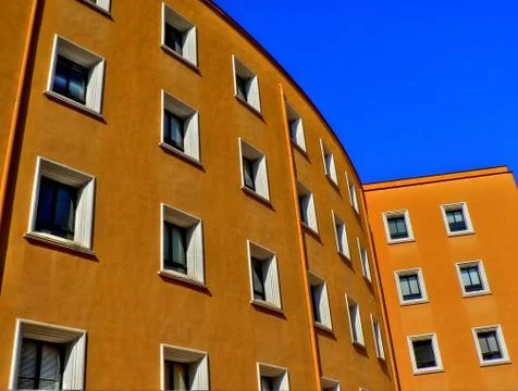Orange building 스톡 사진