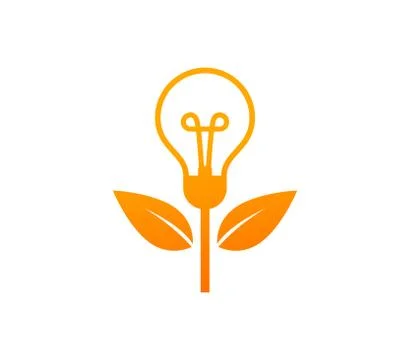 Orange bulb plant. Isolated Vector Illustration Stock Illustration